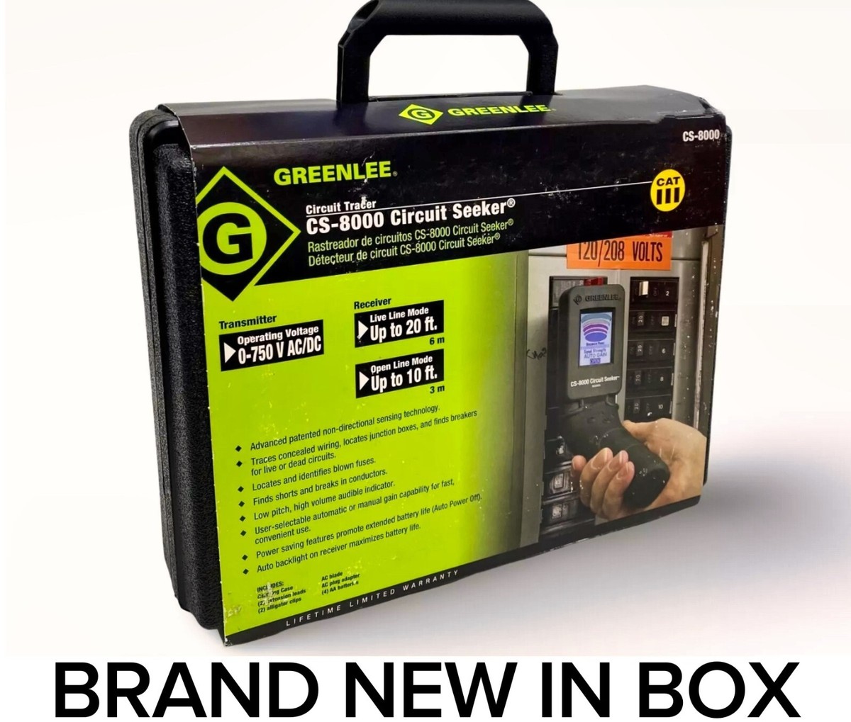 GREENLEE CS-8000 Circuit Seeker Tracer Finder Transmitter + 