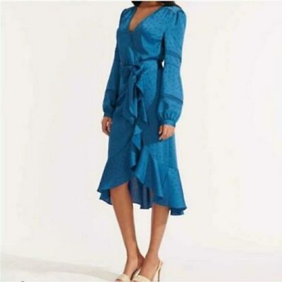 cerulean silk dress Blue Floral Satin Cowl Neck Maxi Dress