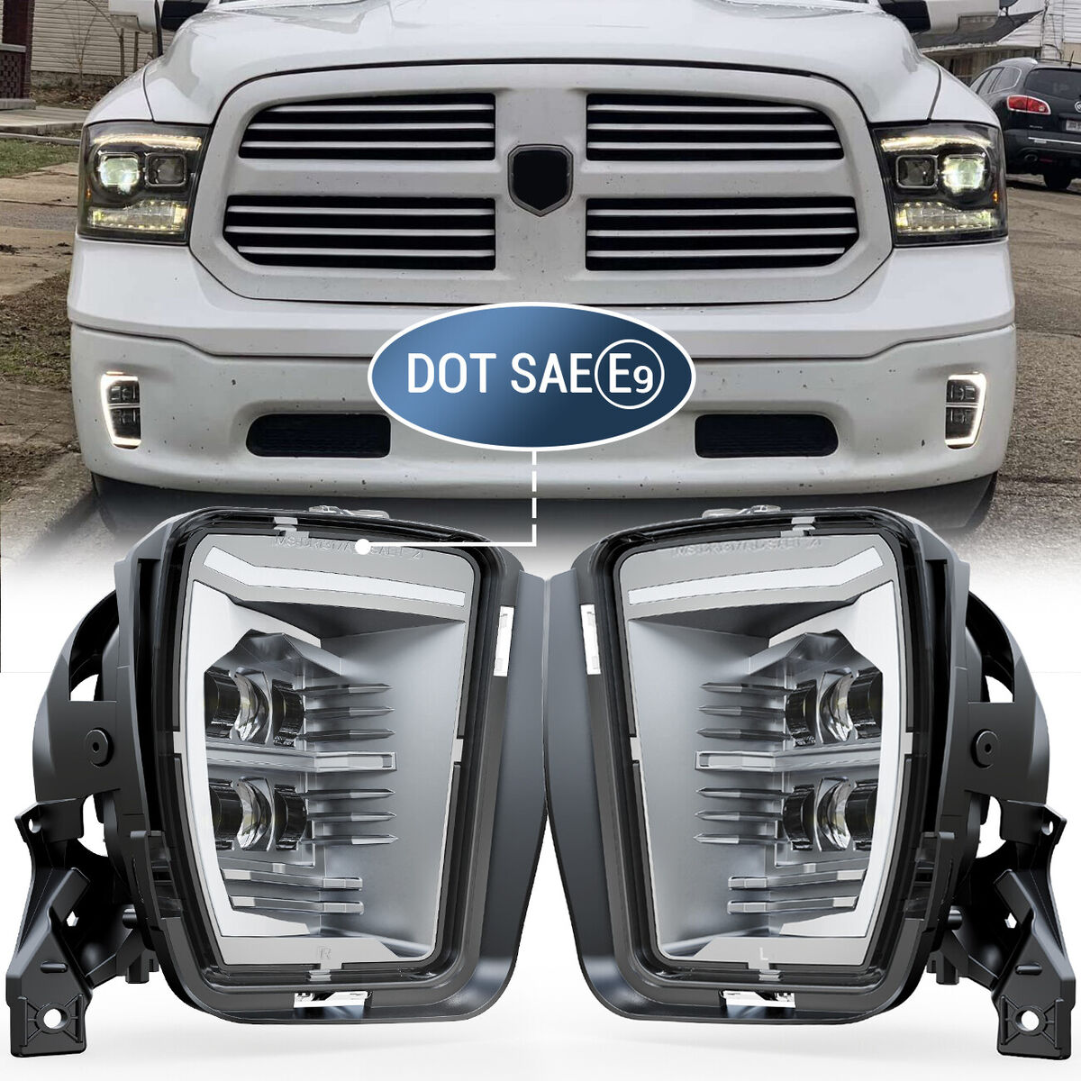 Headlamp and Fog Lamp Kit Projector| RAM 1500 OUTDOORSMAN 2014 Headlamp and Fog Lamp Kit Projector| RAM 1500 OUTDOORSMAN 2014