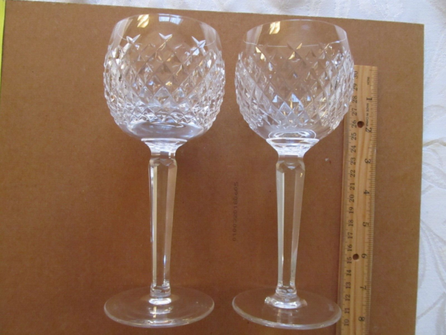 Vintage Set of 2 Waterford Alana Hock Wine Glass