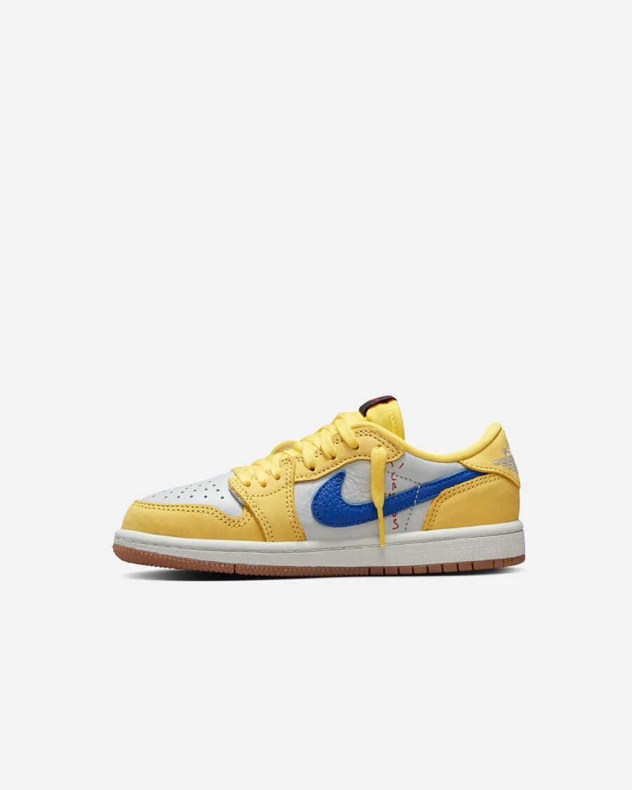 TRAVIS SCOTT X JORDAN 1 RETRO LOW OG SP PS 'CANARY' SIZE 1.5 TRAVIS SCOTT X JORDAN 1 RETRO LOW OG SP PS 'CANARY' SIZE 1.5