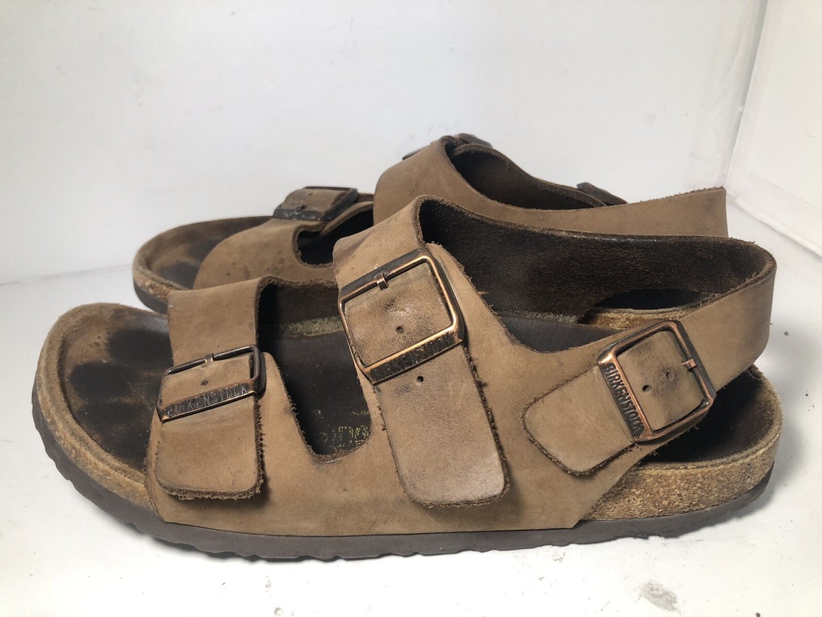 Birkenstock Milano Leather Sandals Slingback Ankle Strap  display picture 2