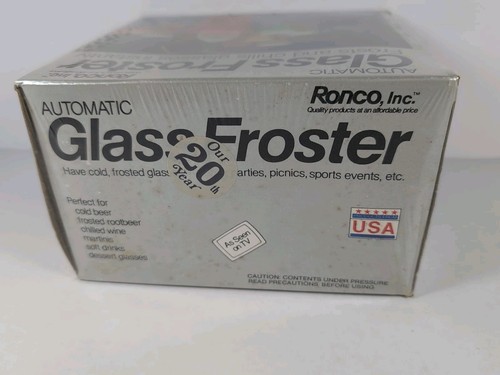 New Sealed Vintage 1981 As Seen On TV RONCO Glass Froster Ron Popeil in Box - Picture 3 of 5