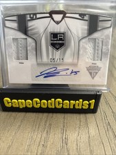 2011-12 Panini Titanium - Road Sweaters Memorabilia Autographs Jonathan Bernier