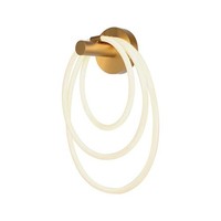 LED Wandlampe Wandleuchte Goldfarben Flurleuchte Wohnzimmerlampe H 46 Cm