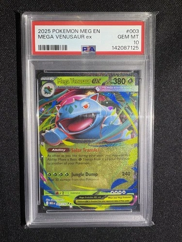 2025 POKEMON MEG EN-MEGA EVOLUTION #003 MEGA VENUSAUR EX PSA 10