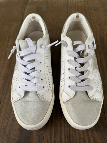 Madden Girl Women’s Sneakers White & Gray “Stevie” Women’s Size 7m - Picture 3 of 5