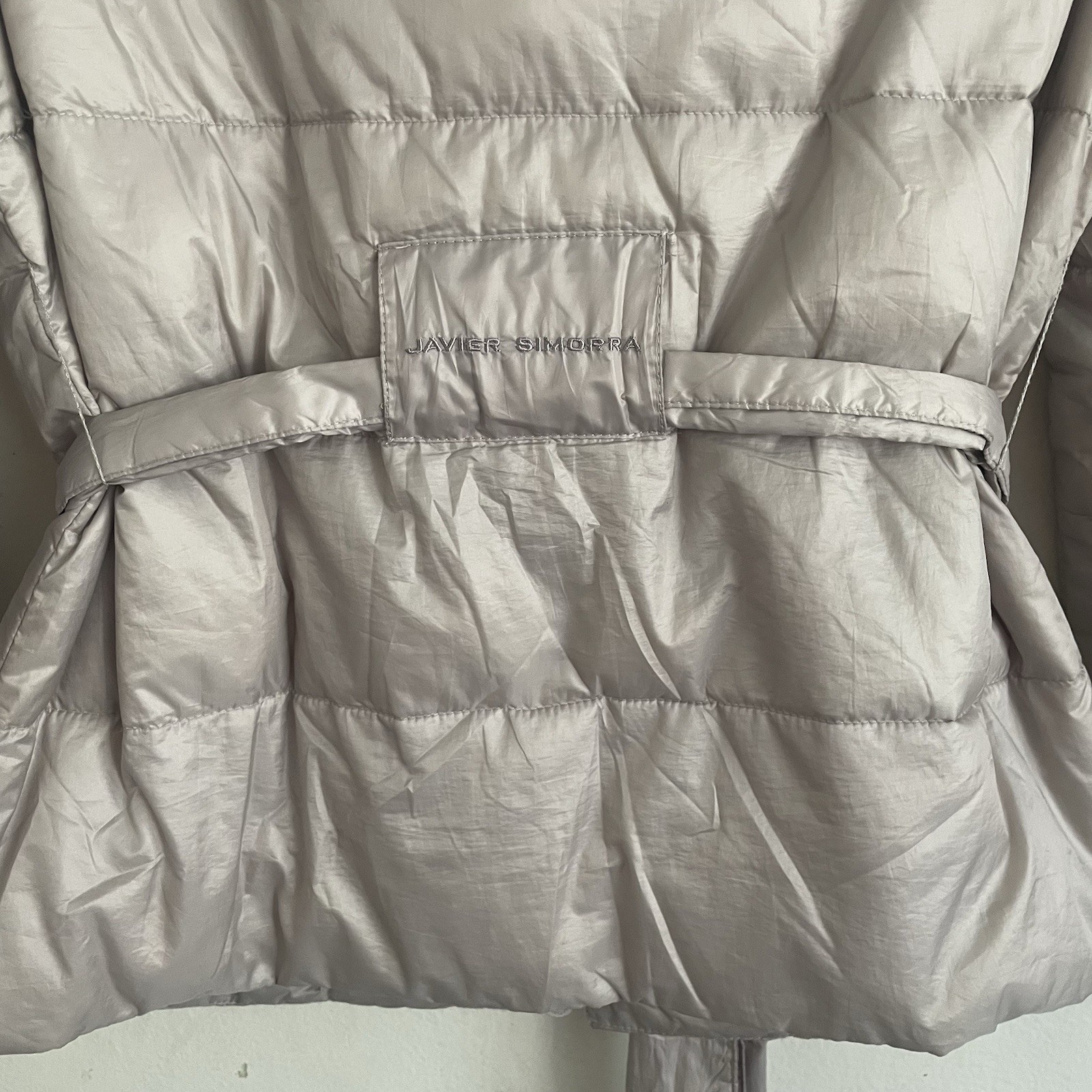 Down Feather Lightweight Puffer Jacket Belted War… - image 4