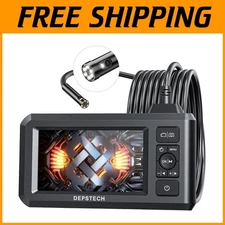 Black Digital Borescope Camera, 7 LED Lights, 16.5FT Cable