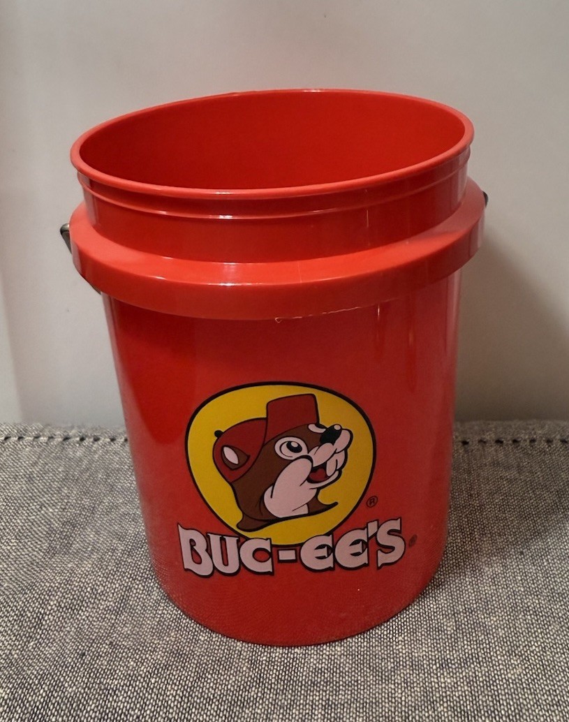 Buc-ee’s Red Mini Bucket Official Bucees Logo Collectible Souvenir Pail