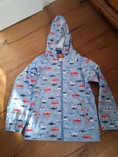 Lupilu Regenjacke Gr. 122-128 Hellblau Jungs Kapuze Tasche NEU