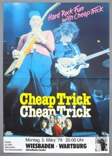 CHEAP TRICK – mega rare vintage original 1979 HEAVEN TONIGHT concert poster