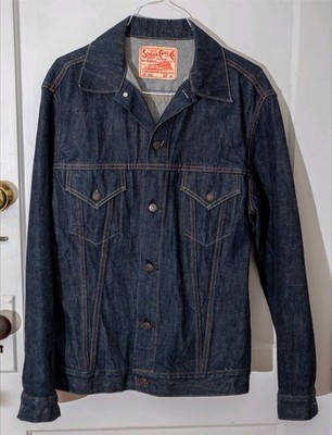 Sugar Cane 1962 Type III Indigo Denim Jacket Size 44 Selvedge No Wear