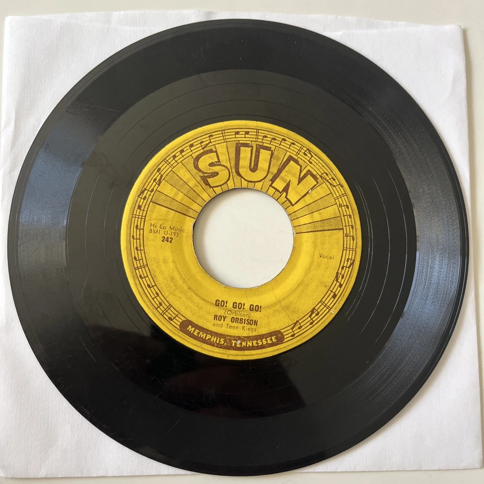 SUN 45: Roy Orbison  – Ooby Dooby / Go! Go! Go! 1956 ROCKABILLY Classic VG - Image 4 of 4