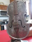 Large Rare Antique Figural VIOLIN - SILVER Plated - THORENS - MUSIC BOX  15 in — photo 6