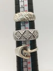 Lot Of Vintage Sterling Silver  Mixed Size Rlngs With Stones