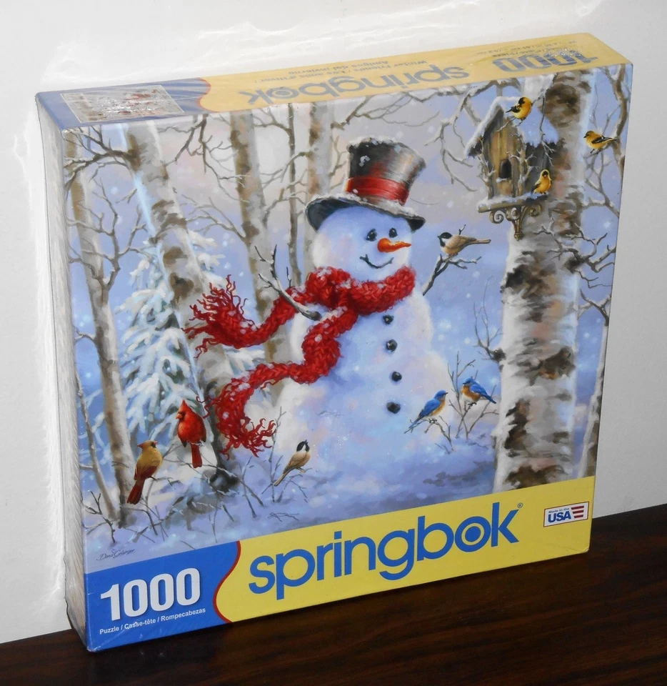 Springbok 1000 Piece Puzzle Lot Birds Bloom Feathered Retreat Winter Friends NIB - Image 2 of 3