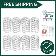 8 Pack Aluminum Gutter Guards Expandable Filter Strainer Metal Gutter Guards ...