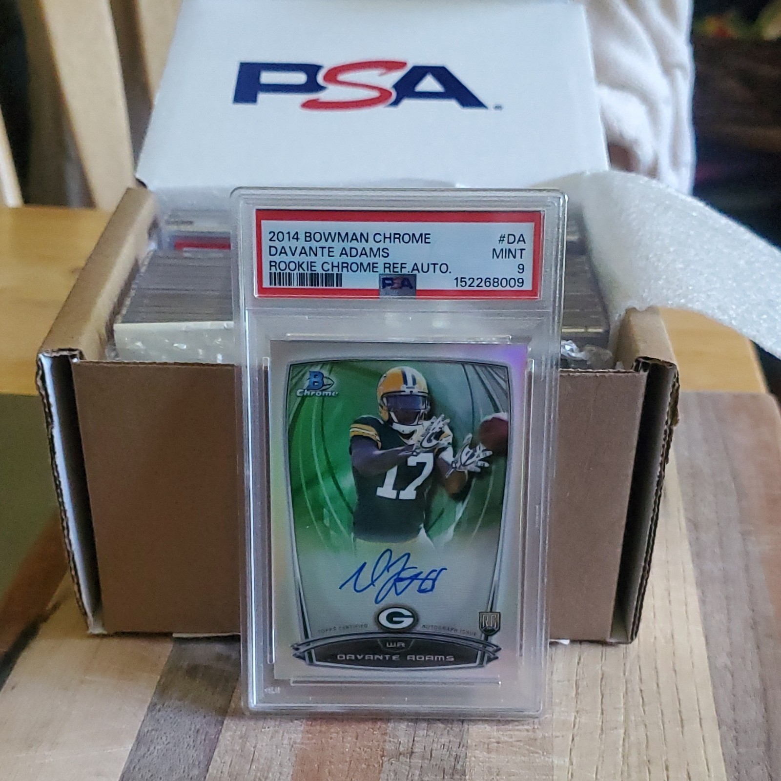 Davante Adams Panini National Treasures Rookie NFL Gear Triple Materials Signatures #RGSDV Base