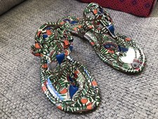 On SALE New Tory Burch Miller Size 8 Leather Sandals