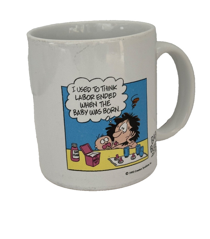 Vintage Funny Baby Blues Comic New Mother Day Baby Labor Coffee Mug Hallmark