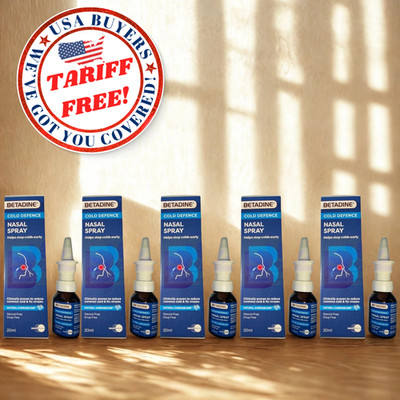 5 X BETADINE Cold Defence Nasal Spray for Adult Spray 20ml EXP 05/2027