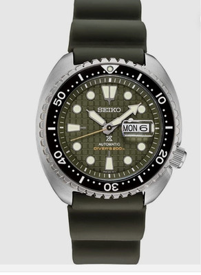 Seiko SRPE05 King Turtle Diver Prospex Automatic Watch Green Dial Tags Box Paper