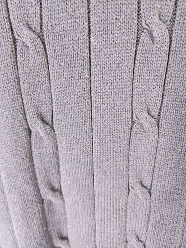 Oscar De La Renta Mens XL Navy Blue 100% Cotton Cable Knit Pullover Sweater - Picture 2 of 9