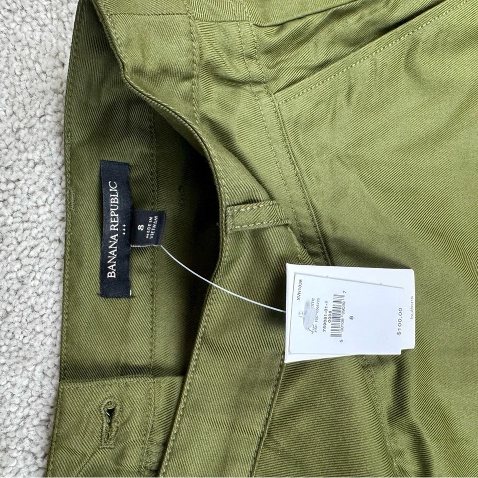 Banana Republic Twill A-Line Skirt Size 8 NWT - Image 2 of 4