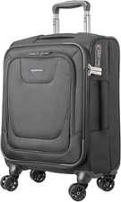 Amazon Basics 20" Luggage, Softside Suitcase With TSA Lock, On Wheels, 3 Pockets