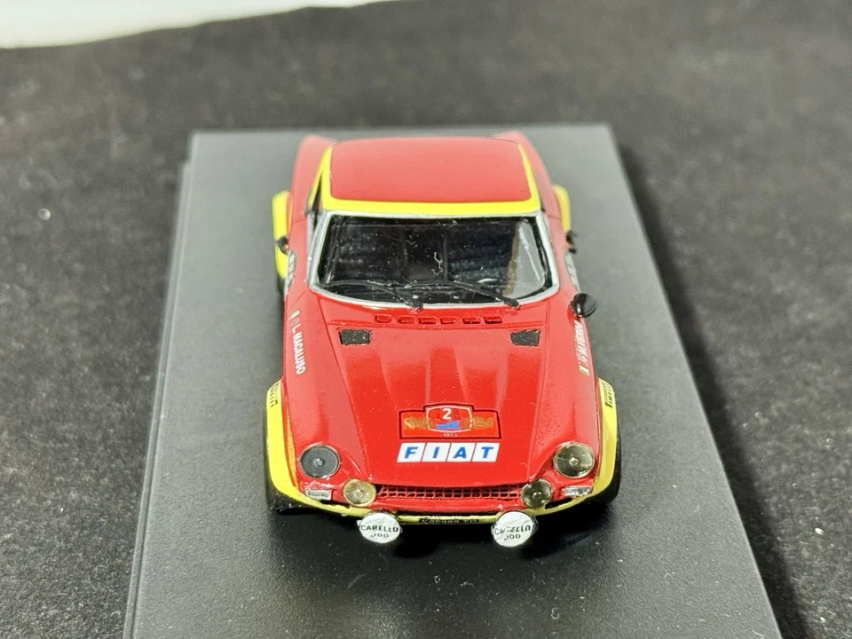 FIAT 124 ABARTH #2 M.VERINI-L.MACALUSO 1st RALLY ISOLA D’ELBA 1974 Kit R43 1:43 - Immagine 3 di 4