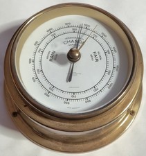 WEMPE Barometer Schiffsbarometer Chronometerwerke Hamburg Messing