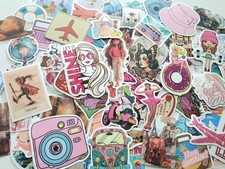 100 Konvolut AUFKLEBER Scrapbooking Basteln Sommer Reiseplaner Verzierung basteln