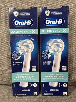 Oral-B Gum Care Electric Toothbrush Replacement Brush Heads - 2 Pack w/ 4 Heads