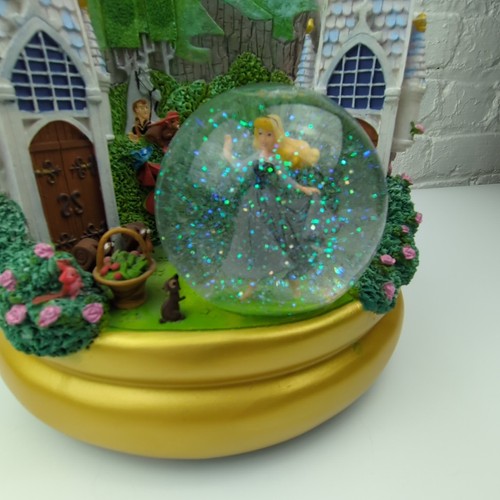 Disney Princess Castle Snow Globe Cinderella Snow White Aurora Display FLAWED - Picture 13 of 22