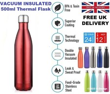 500ml Stainless Steel Water Bottle Double Wall Vacuum Insulated Thermal Flask
