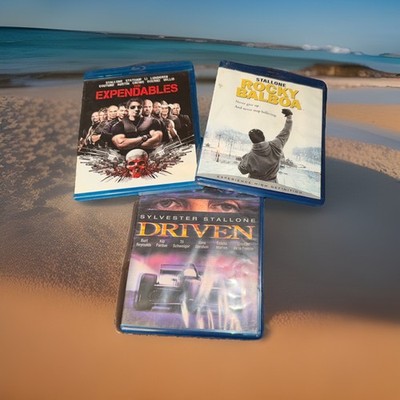 Sylvester Stallone Blu-Ray Bundle Of 3! Driven, Expendables& Rocky Balboa! GUC! 