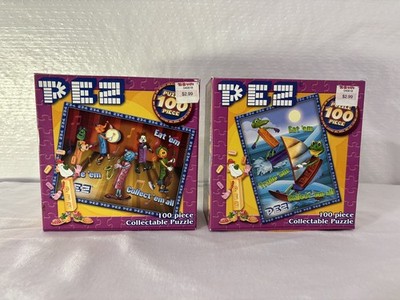PEZ Lot (2) 100 Piece Puzzles NEW in Sealed Box 2004 Karmin Made in USA KB Toys