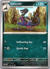 Salazzle Obsidian Flames 140/197 Uncommon Pokemon Near Mint Pokemon Card