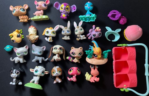 Littlest Pet Shop Lot 25+ Items Accessories Hasbro McDonald’s 2000s Collection