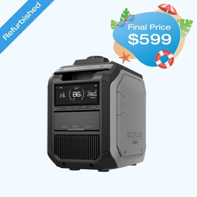 EcoFlow SG3000 Smart Dual Fuel LPG丨Gas Generator Powered for Emergencies/Outdoor