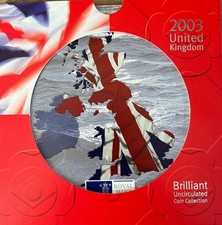 2003 UK Royal Mint Brilliant Uncirculated Annual 10 Coin Set Suffragettes 50p