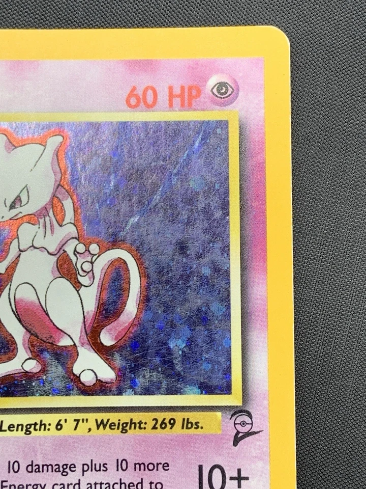 Mewtwo 10/130 Base Set 2 2000 Holo Rare WOTC Pokémon Card TCG MP - Image 3 of 4