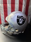 Ken Stabler Autographed Riddell Helmet Oakland Raiders COA Mounted Memories
