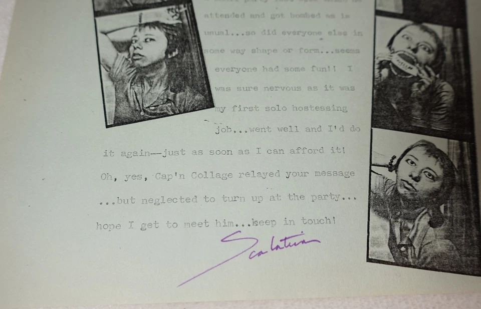 Scarlatina Lust FIRMADO 1980 Carta Smegmail Arte Sobre Original Raro De Colección - Imagen 4 de 4