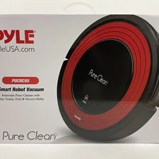 Pyle PureClean Smart Robot Vacuum Powerful Home Cleaning System Black New