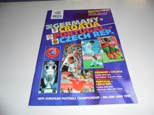 Euro 96 QUARTER FINAL PROGRAMME - GERMANY v CROATIA & PORTUGAL v CZECH REPUBLIC