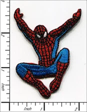 32 Pcs Embroidered Iron on patches Jumping Spideman 53x68mm AP012dB