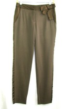 Stella McCartney - Brown Wool Silk Suit Trousers Size 38 - Excellent Condition