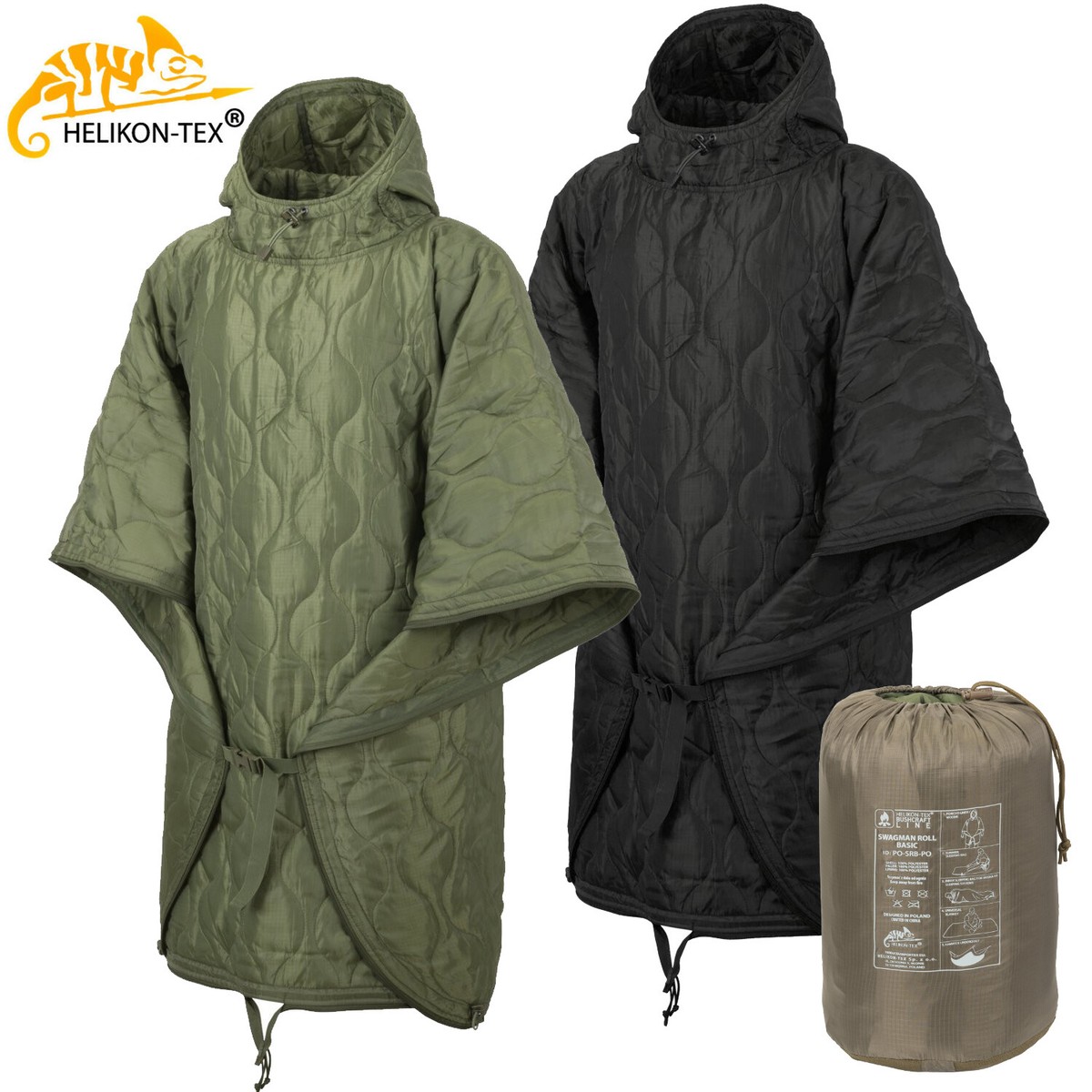 Swagman Basic Helikon Poncho Woobie Coat Blanket M65 Liner US Army